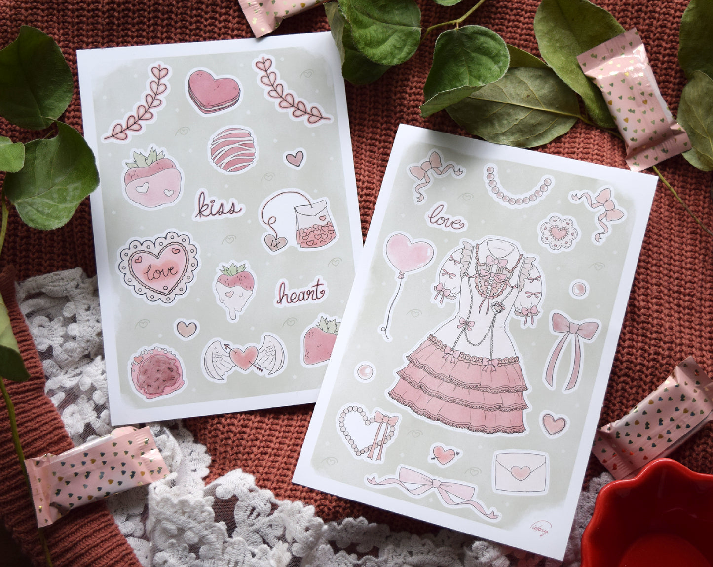 Lolita Love Core Sticker Sheet Duo