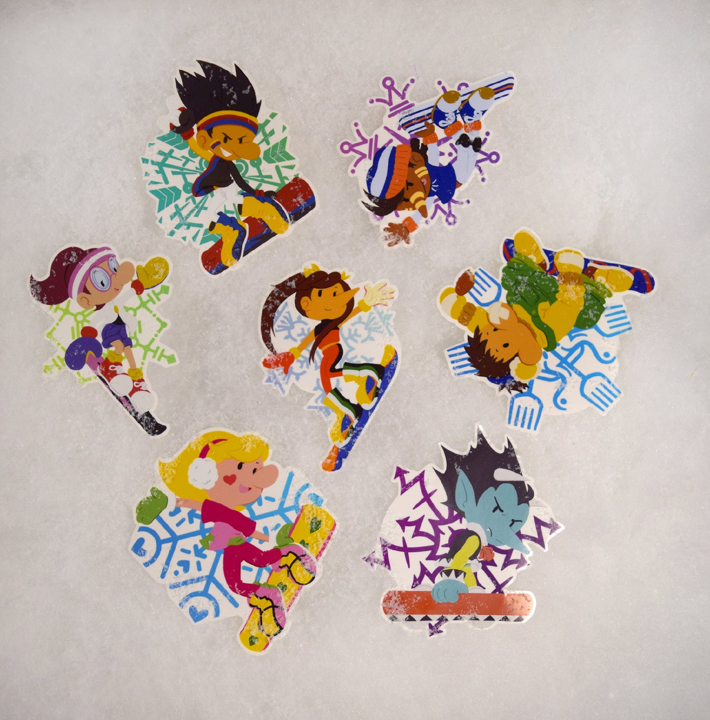 SBK2 7 Pack Character Vinyl Stickers