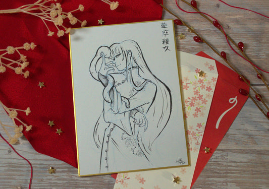 FB Ayame LNY Shikishi Board Illustration