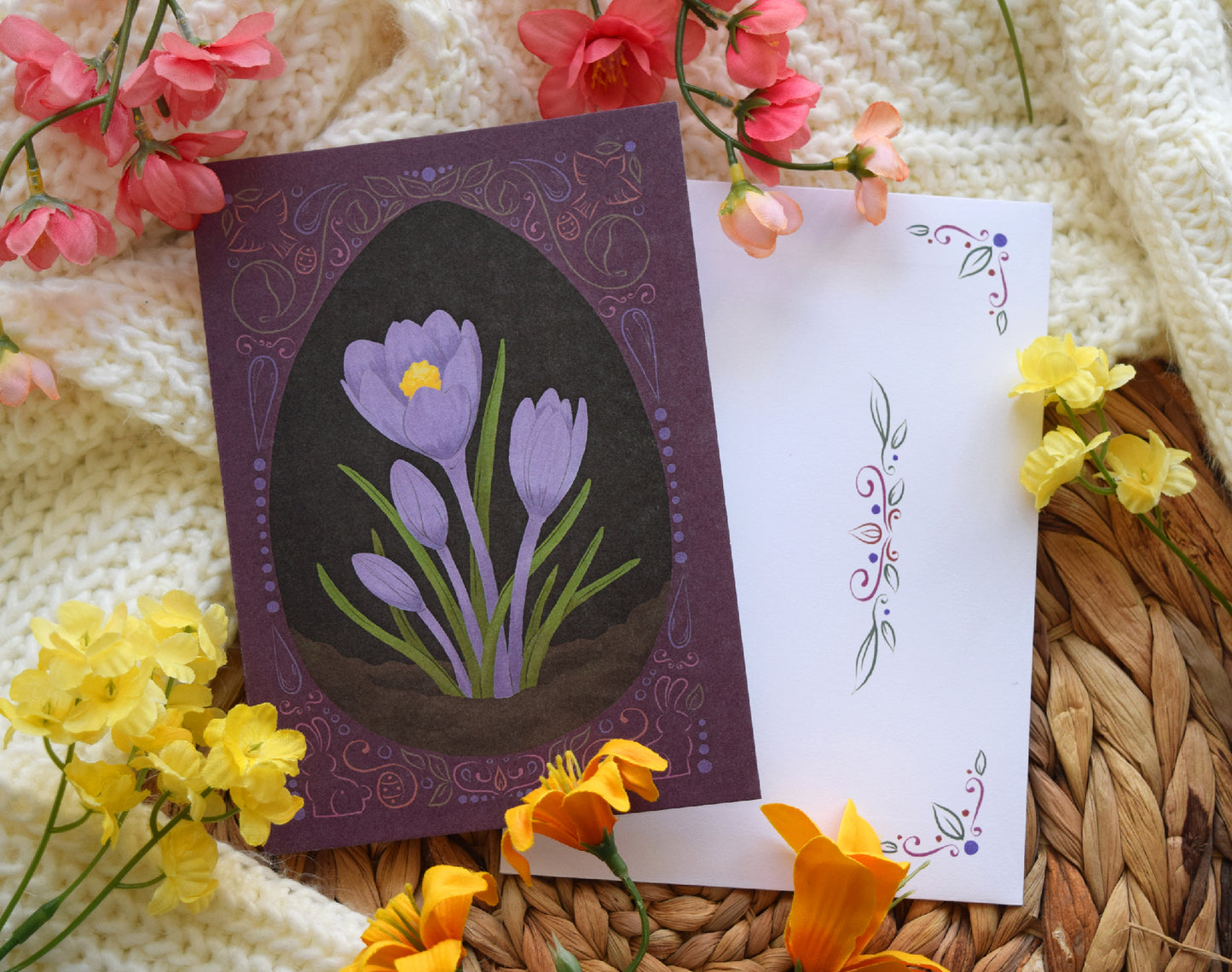 Crocus Greeting Card