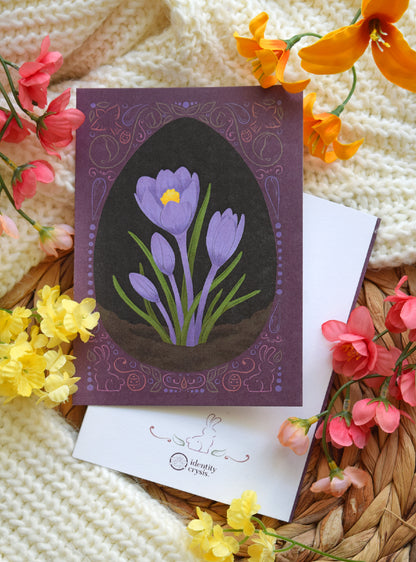 Crocus Greeting Card