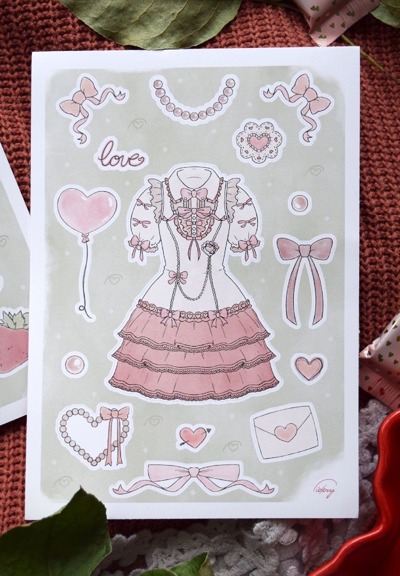 Lolita Love Core Sticker Sheet Duo