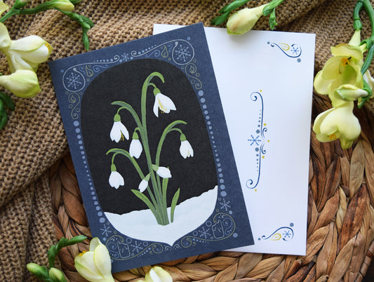 Snowdrop Greeting Card